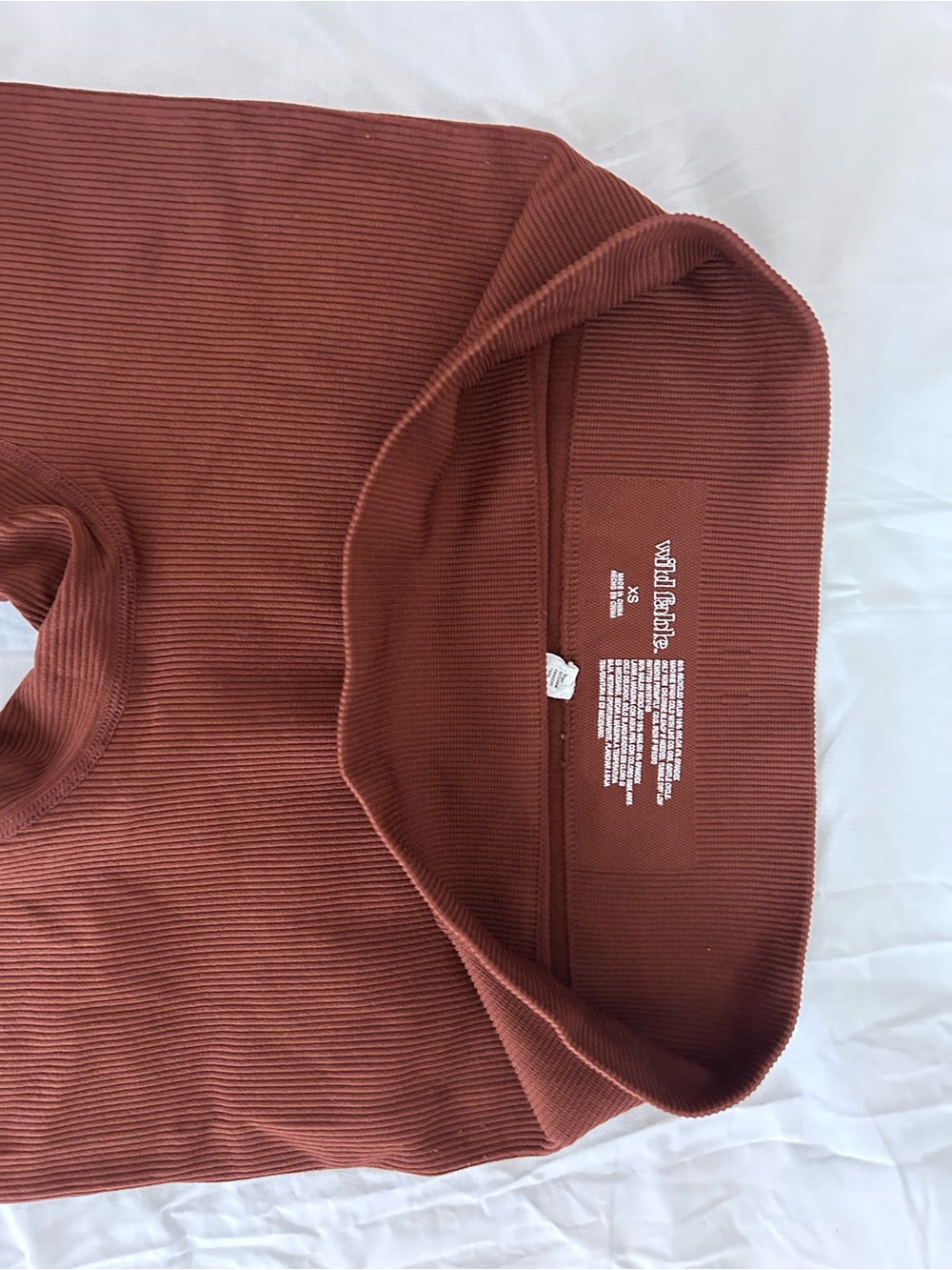 Target Ribbed Workout Set - Rust Brown - Picture 6 of 6